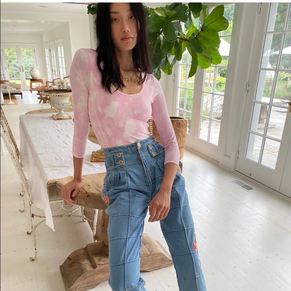 LoveShackFancy Helene Bodysuit